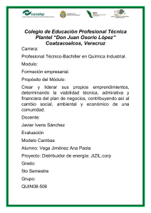 Modelo Canvas: Distribución de Energía JIZIL.corp