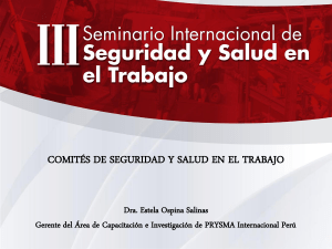 Comités de Seguridad y Salud en el Trabajo