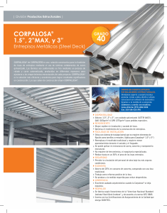 Ficha Técnica Corpalosa®: Entrepisos Metálicos de Acero