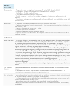 Competencias y Funciones en la Primera Infancia
