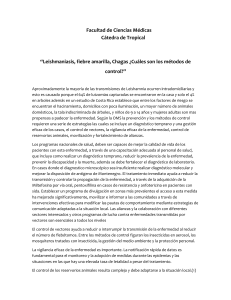 Leishmaniasis, Fiebre Amarilla y Chagas: Métodos de Control
