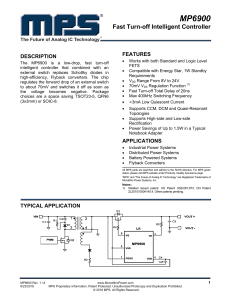 MP6900 Fast Turn-off Intelligent Controller Datasheet