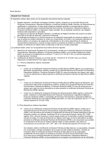 Requisitos Técnicos Dispositivos Médicos - ANM