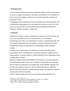 Pestalozzi: Pedagogía y Educación Infantil
