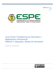 Módulo 3: Búsqueda y Filtrado de Información