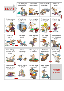 Daily Routines & Activities English Worksheet
