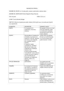 Diagnóstico Grupal: Análisis de Dinámica en Educación
