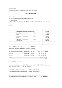 Informe de Valoración de Propiedad: Métodos de Costo y Capacidad