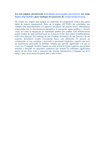 Actividades y Recursos de Comprensión Lectora