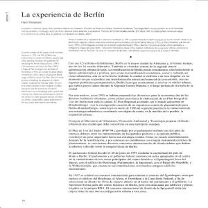La experiencia urbana de Berlín: planificación y reconstrucción