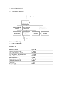 Organigrama y Salarios de Empresa