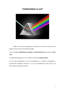 Taller sobre la Luz: Explorando sus Propiedades