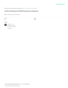 Child Protection History in America: A Short Overview