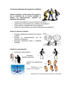 Manejo de Conflictos: Guía para la Resolución Eficaz