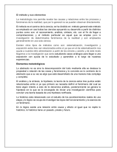 Método Científico: Elementos y Proceso de Investigación