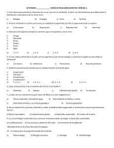Actividad de Ciencias: Ecología, Reproducción y Más