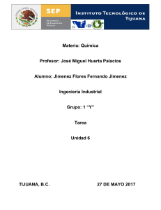 Química: Cinética, Equilibrio y Nanotecnología - Tarea