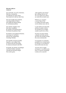 Lorelei de Heinrich Heine: Poema bilingüe (Alemán-Español)