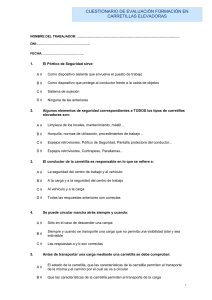 Cuestionario de Evaluación: Carretillas Elevadoras