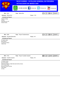 Catalogo Rickycorreo de Popurrís Secuencias, Midifiles y Karaoke