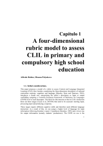 CLIL Assessment: A Four-Dimensional Rubric Model