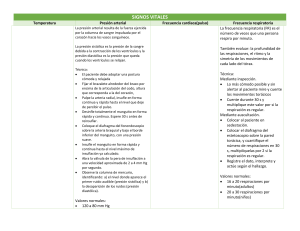 Signos Vitales: Guía de Medición y Valores Normales