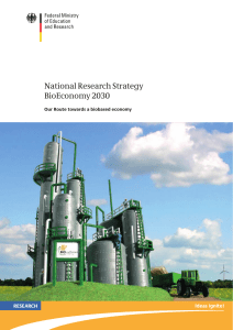 BioEconomy 2030: National Research Strategy