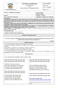 Guía Didáctica Competencias Ciudadanas - Primer Grado