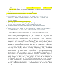 Opiniones de Expertos y Búsqueda del Conocimiento