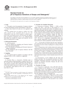 pH Guide: Soaps & Detergents - ASTM D1172