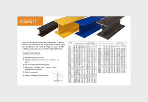 VIGAS H: Especificaciones Técnicas de Vigas H de Acero