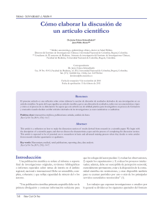 Redacción de la Discusión de un Artículo Científico: Guía