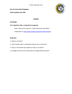 Tarea de Físico Química: El Átomo