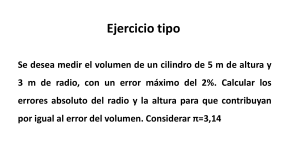 Ejercicio Resuelto: Error en Volumen de Cilindro