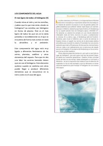 Componentes del Agua: Hidrógeno y Oxígeno