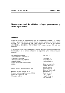 NCh1537.Of86: Diseño Estructural de Edificios - Cargas