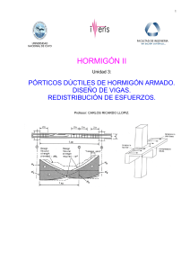 Diseño de Vigas en Pórticos Dúctiles de Hormigón Armado