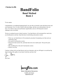 Clarinet Band Method Book 2: Improve Your Playing