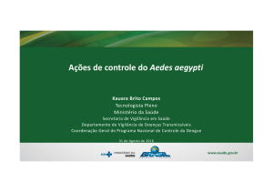Ações de Controle do Aedes Aegypti no Brasil: Apresentação