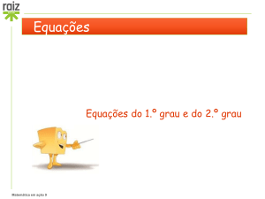Equações do 1º e 2º Grau: Matemática em Ação