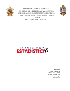 Inmunidad y Estadística: Programas de Inmunización y Aplicaciones
