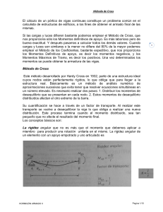 Método de Cross: Análisis de Vigas Continuas