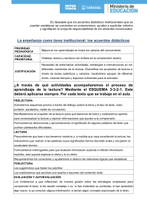 Acuerdo Didáctico: Comprensión Lectora