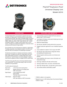 FlexVu UD10 Explosion-Proof Universal Display Unit Specs