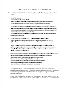 Macroestructura, Microestructura y Superestructura Textual