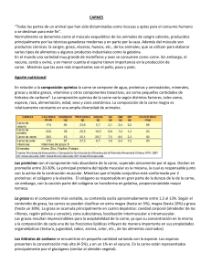 Carne: Definición, Nutrición, Faenado y Cambios Post-Mortem