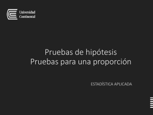 Pruebas de Hipótesis: Proporciones en Estadística Aplicada