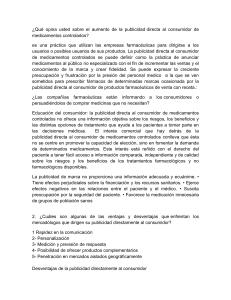 Publicidad de Medicamentos y Competencia Minorista