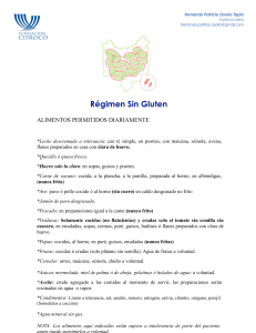 Dieta Sin Gluten: Alimentos Permitidos y Prohibidos