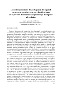 Portugués y español: Sistemas modales y aprendizaje